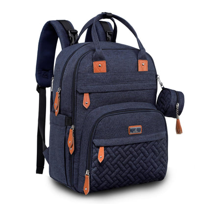 Extra Large Diaper Bag Backpack, Expandable Baby Bag with Up to 50% More Capacity - Travel Essentials Baby Bag Tote with Changing Pad, Stroller Straps & Pacifier Case - Unisex, Black