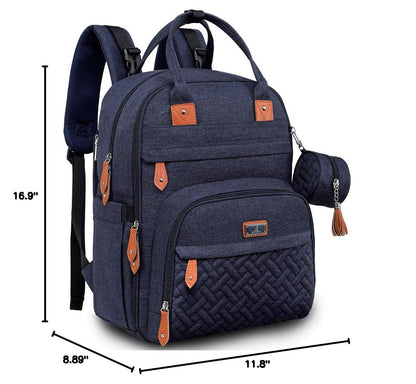 Extra Large Diaper Bag Backpack, Expandable Baby Bag with Up to 50% More Capacity - Travel Essentials Baby Bag Tote with Changing Pad, Stroller Straps & Pacifier Case - Unisex, Black