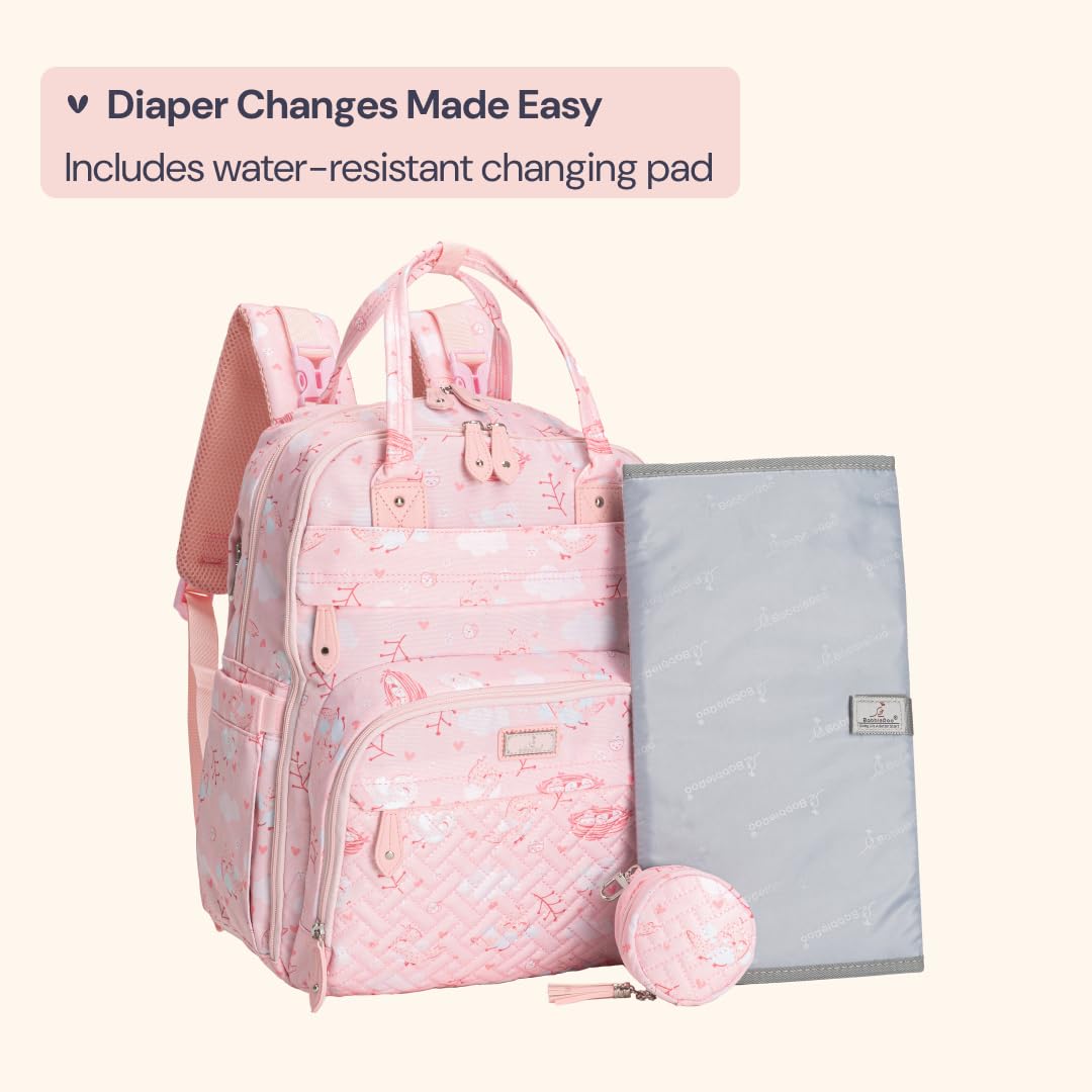 Extra Large Diaper Bag Backpack, Expandable Baby Bag with Up to 50% More Capacity - Travel Essentials Baby Bag Tote with Changing Pad, Stroller Straps & Pacifier Case - Unisex, Black