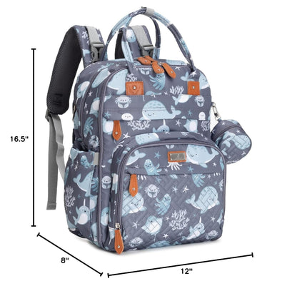 Extra Large Diaper Bag Backpack, Expandable Baby Bag with Up to 50% More Capacity - Travel Essentials Baby Bag Tote with Changing Pad, Stroller Straps & Pacifier Case - Unisex, Black
