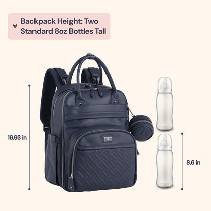 Extra Large Diaper Bag Backpack, Expandable Baby Bag with Up to 50% More Capacity - Travel Essentials Baby Bag Tote with Changing Pad, Stroller Straps & Pacifier Case - Unisex, Black