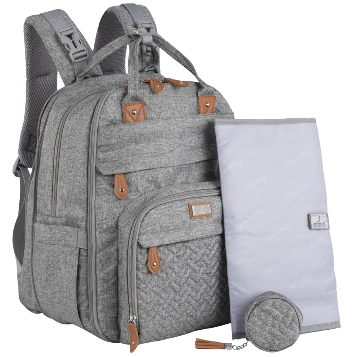 Extra Large Diaper Bag Backpack, Expandable Baby Bag with Up to 50% More Capacity - Travel Essentials Baby Bag Tote with Changing Pad, Stroller Straps & Pacifier Case - Unisex, Black