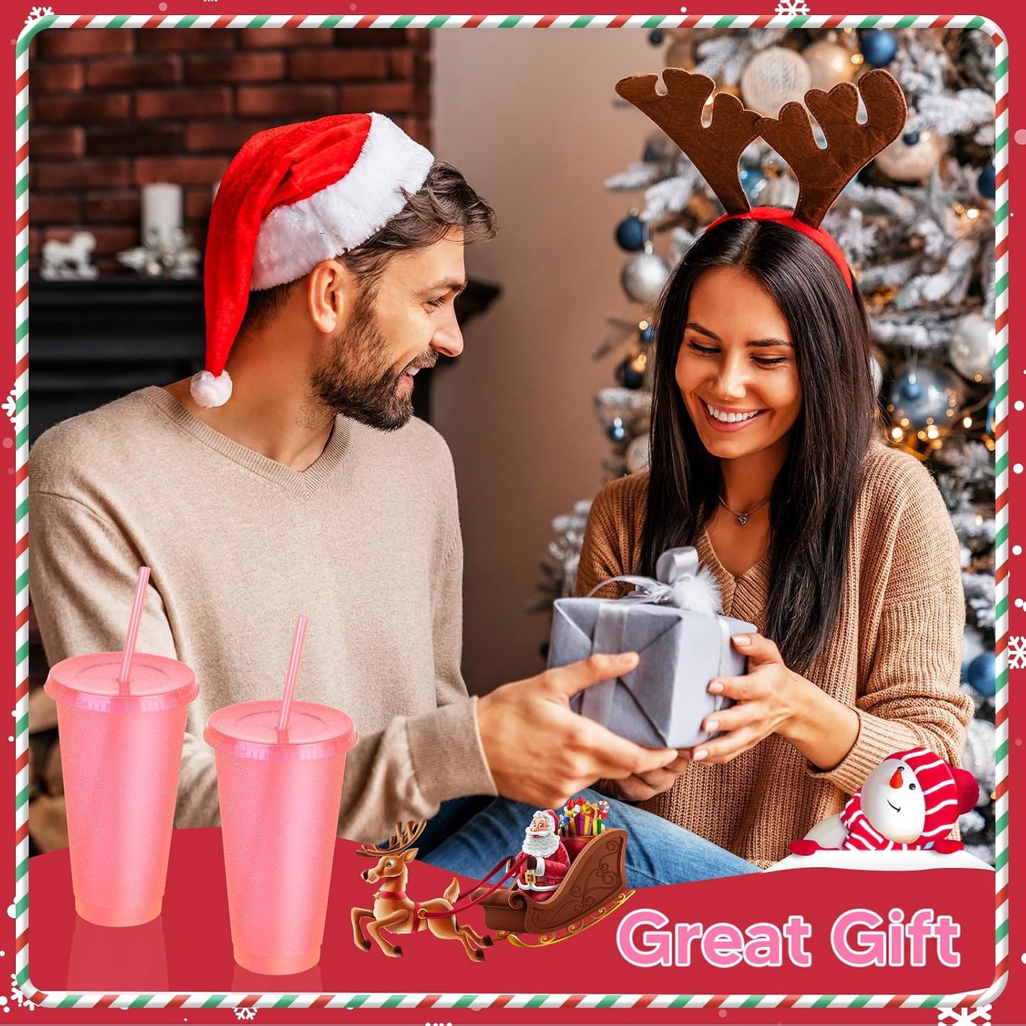 24 Pack Plastic Tumblers with Lids and Straw, Reusable Cups with Lids and Straws Colorful Cups for Cold Drink Iced Coffee, Plastic Tumbler Bulk for Party Birthday Gifts (24 oz, Solid Colors)