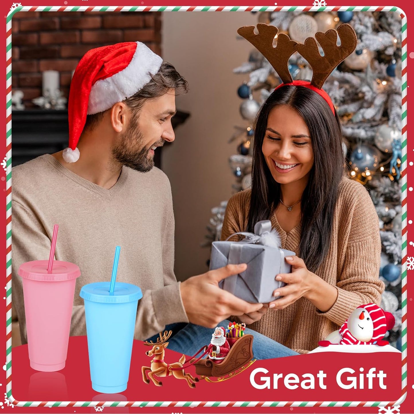 24 Pack Plastic Tumblers with Lids and Straw, Reusable Cups with Lids and Straws Colorful Cups for Cold Drink Iced Coffee, Plastic Tumbler Bulk for Party Birthday Gifts (24 oz, Solid Colors)