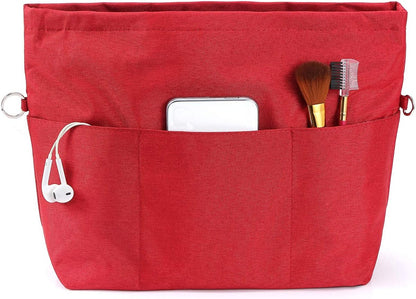 Purse Organizer Insert for Handbags,Tote Bag Organizer Insert with Zipper Bag,Premium Handbag Organizer Inside Liner for Women