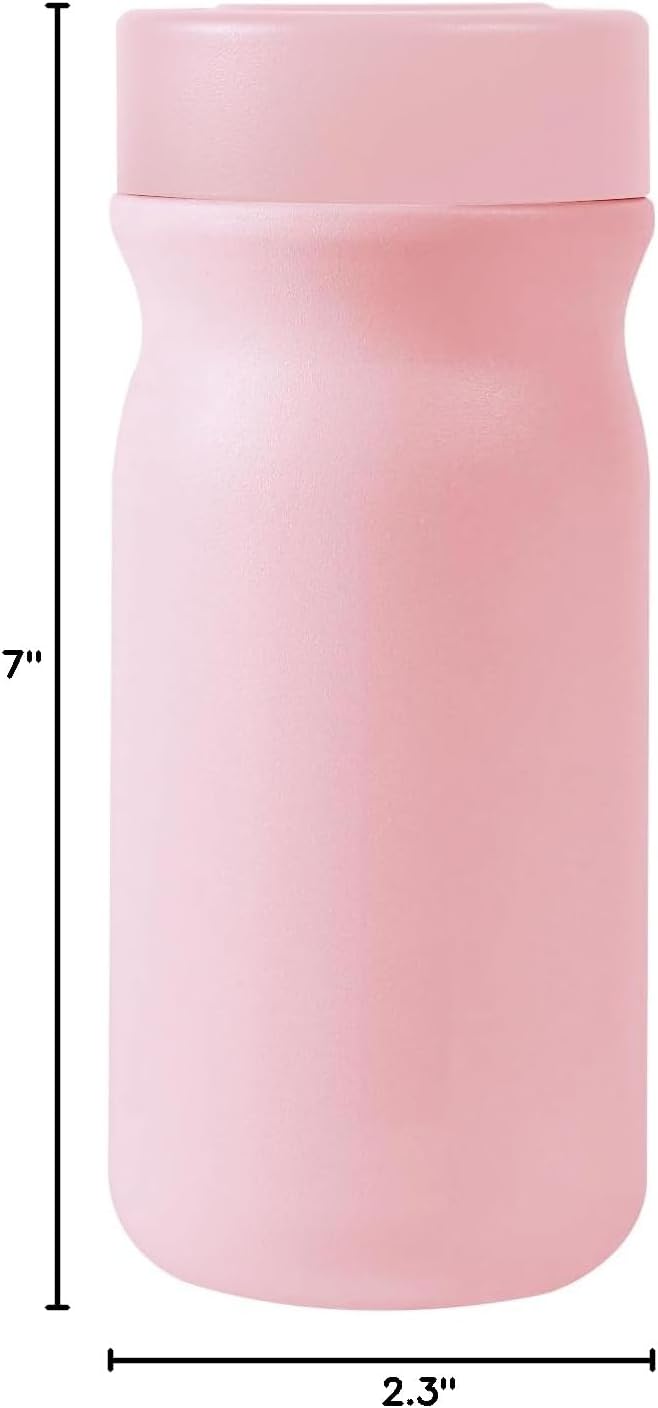 Small 11 oz Vacuum Insulated Stainless Steel Bottle – Leakproof Coffee Flask with 316 Interior, Compact for Tea & Water, Travel Mug for Commute