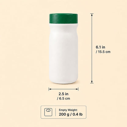 Small 11 oz Vacuum Insulated Stainless Steel Bottle – Leakproof Coffee Flask with 316 Interior, Compact for Tea & Water, Travel Mug for Commute