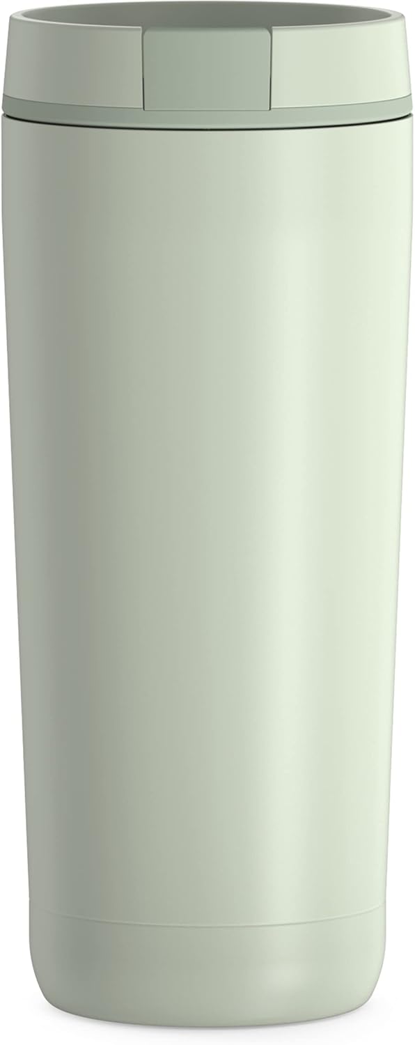 ALTA SERIES Stainless Steel Tumbler 18 Ounce, Matte Steel/Espresso Black