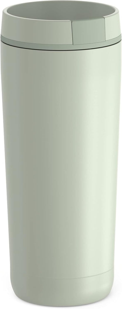ALTA SERIES Stainless Steel Tumbler 18 Ounce, Matte Steel/Espresso Black