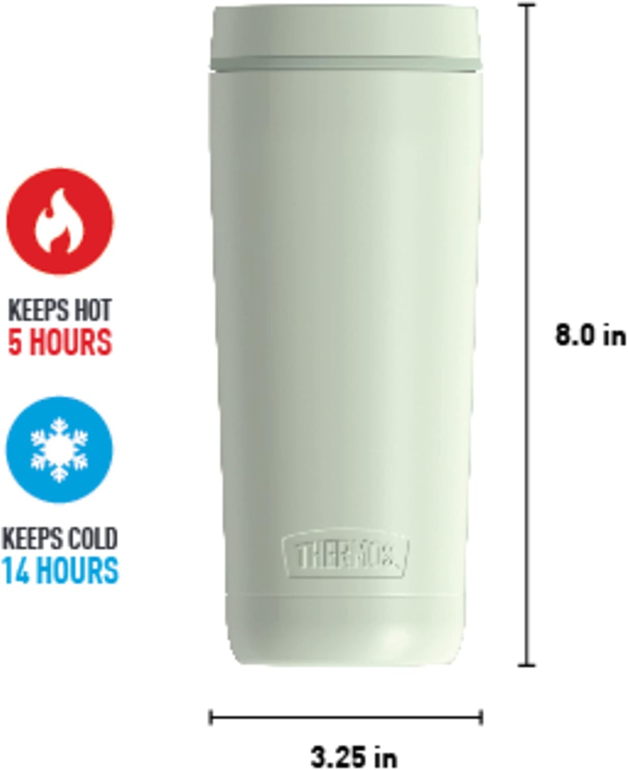 ALTA SERIES Stainless Steel Tumbler 18 Ounce, Matte Steel/Espresso Black