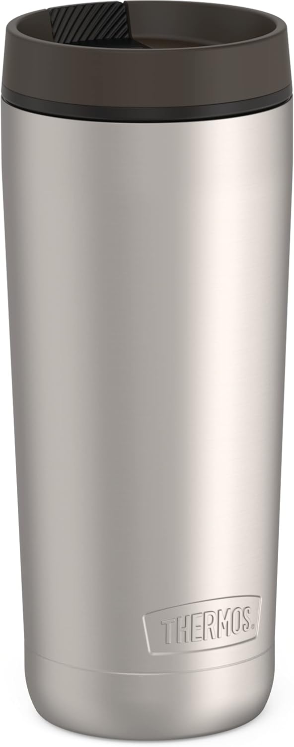ALTA SERIES Stainless Steel Tumbler 18 Ounce, Matte Steel/Espresso Black
