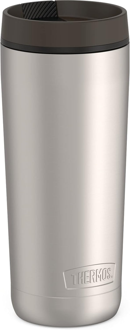 ALTA SERIES Stainless Steel Tumbler 18 Ounce, Matte Steel/Espresso Black