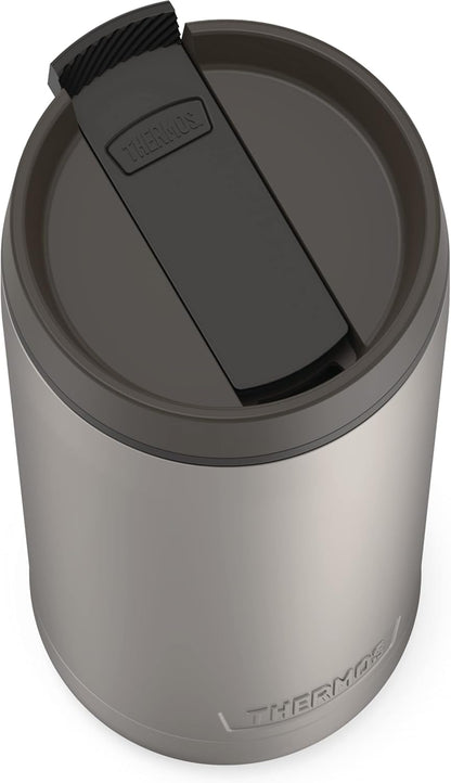 ALTA SERIES Stainless Steel Tumbler 18 Ounce, Matte Steel/Espresso Black