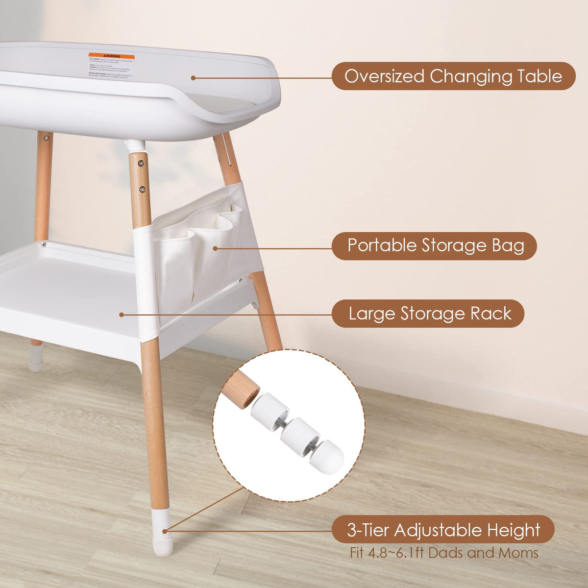 Baby Changing Table (White)