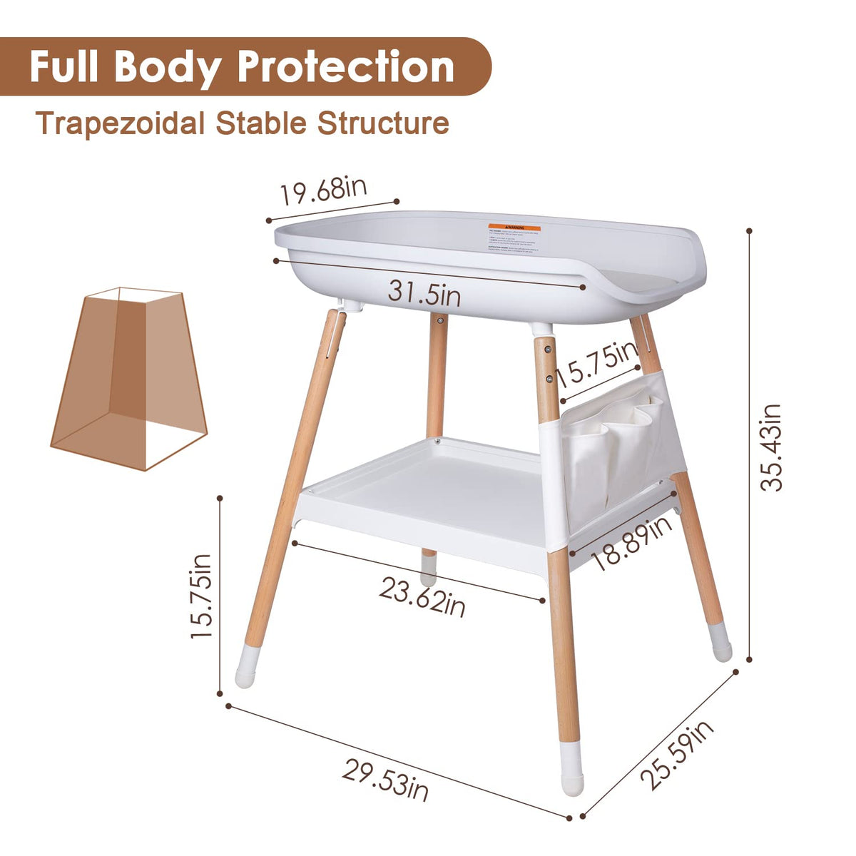 Baby Changing Table (White)