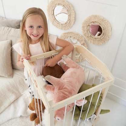 Wooden Stuffed Animal Storage for Kids - Large Toy Organizer & Holder