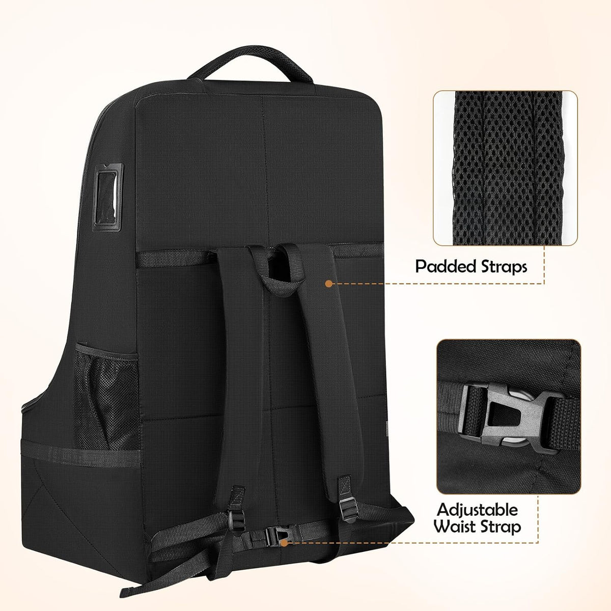 Padded Car Seat Travel Bag Backpack, Toddler Travel Essentials