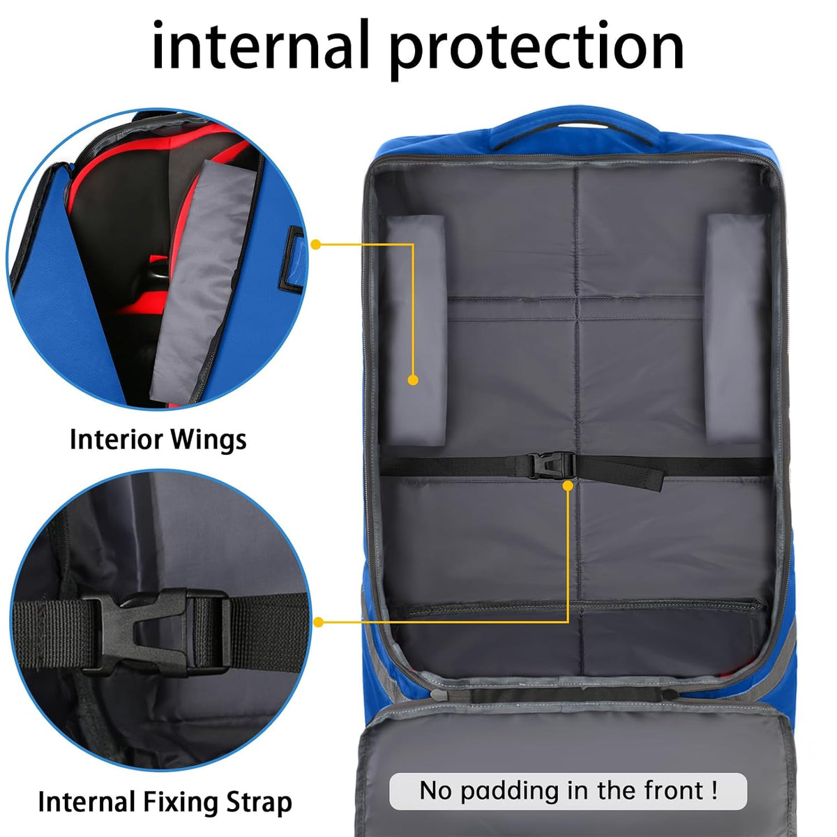 Padded Car Seat Travel Bag Backpack, Toddler Travel Essentials