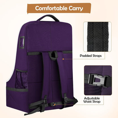 Padded Car Seat Travel Bag Backpack, Toddler Travel Essentials