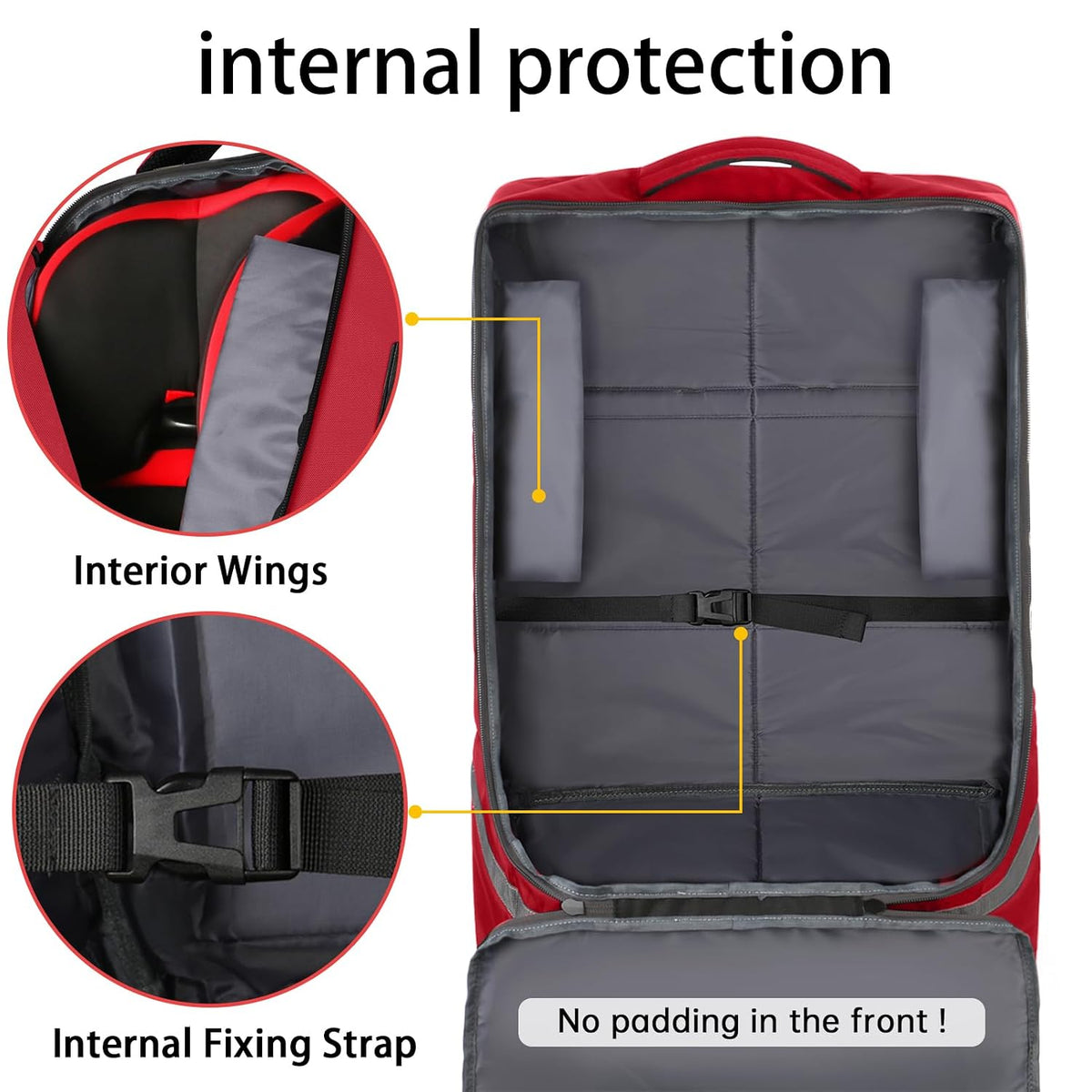 Padded Car Seat Travel Bag Backpack, Toddler Travel Essentials