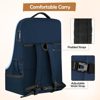 Padded Car Seat Travel Bag Backpack, Toddler Travel Essentials
