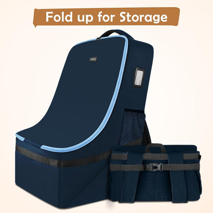 Padded Car Seat Travel Bag Backpack, Toddler Travel Essentials