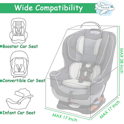Padded Car Seat Travel Bag Backpack, Toddler Travel Essentials