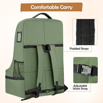 Padded Car Seat Travel Bag Backpack, Toddler Travel Essentials