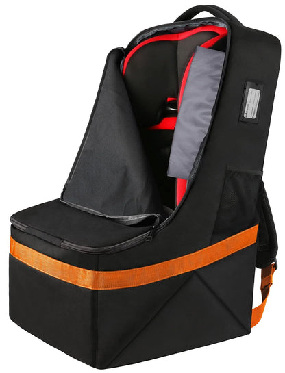 Padded Car Seat Travel Bag Backpack, Toddler Travel Essentials