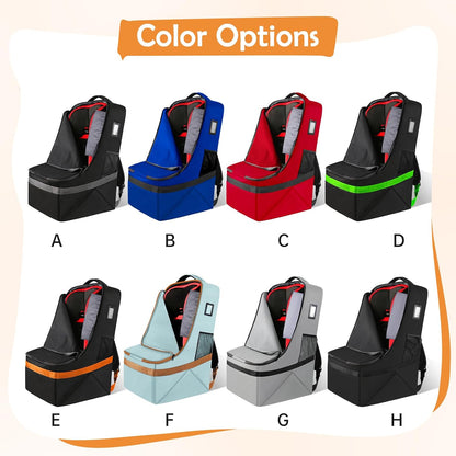 Padded Car Seat Travel Bag Backpack, Toddler Travel Essentials