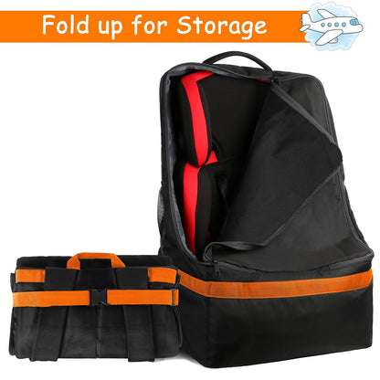 Padded Car Seat Travel Bag Backpack, Toddler Travel Essentials
