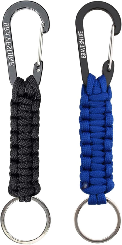 Paracord Keychain Hook Carabiner Clip | D Ring Lanyard Hanger