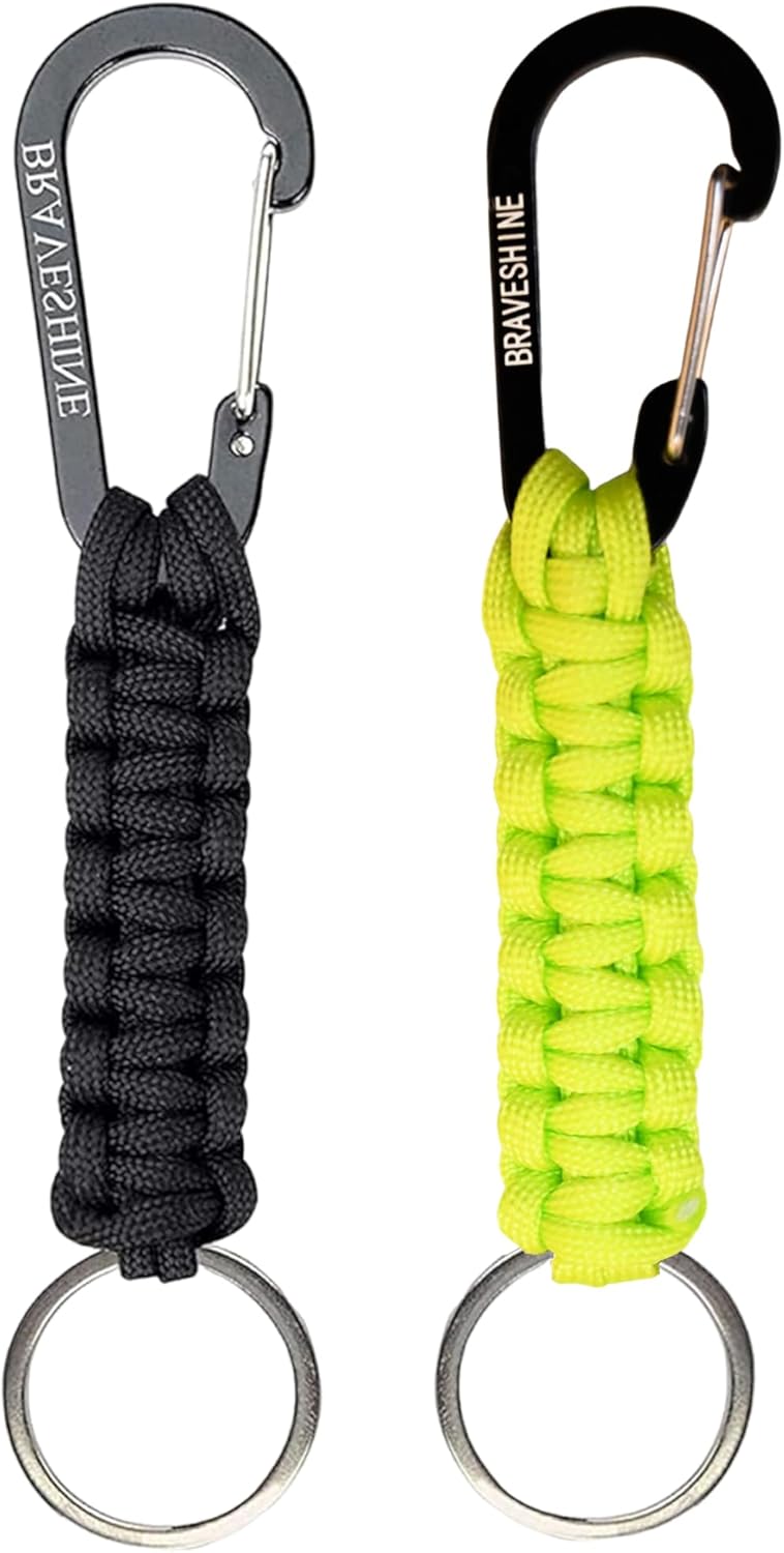 Paracord Keychain Hook Carabiner Clip | D Ring Lanyard Hanger