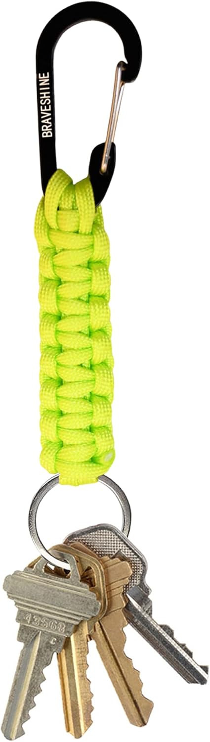 Paracord Keychain Hook Carabiner Clip | D Ring Lanyard Hanger