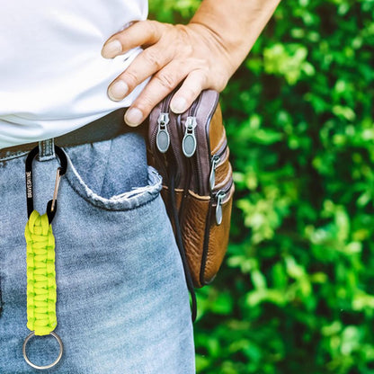 Paracord Keychain Hook Carabiner Clip | D Ring Lanyard Hanger