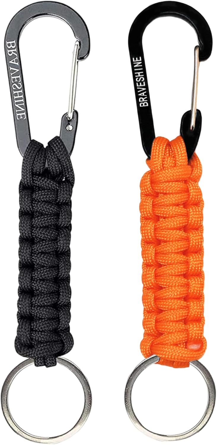 Paracord Keychain Hook Carabiner Clip | D Ring Lanyard Hanger