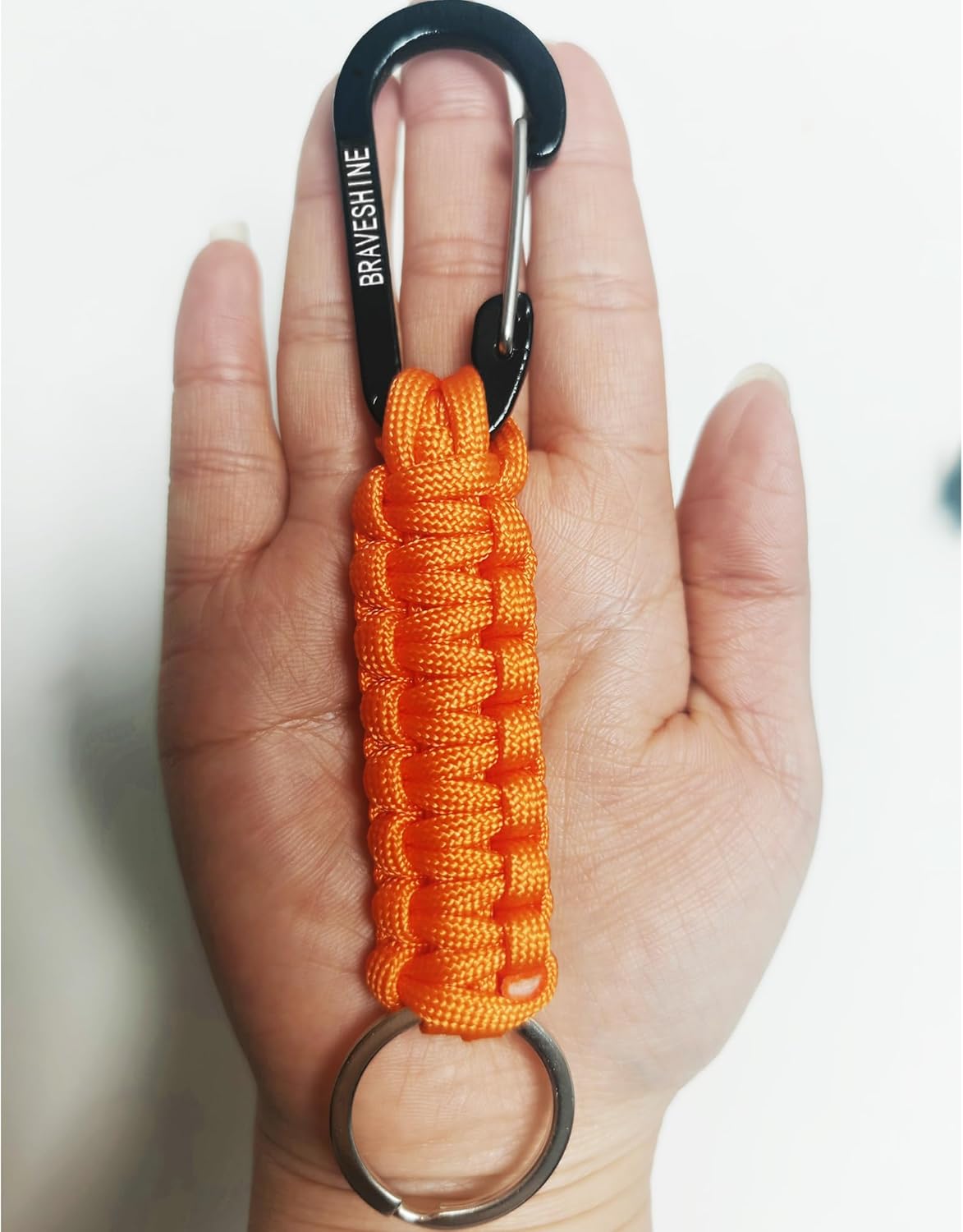 Paracord Keychain Hook Carabiner Clip | D Ring Lanyard Hanger
