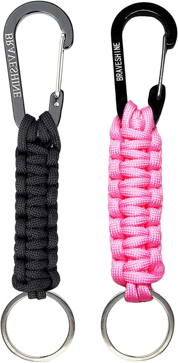 Paracord Keychain Hook Carabiner Clip | D Ring Lanyard Hanger