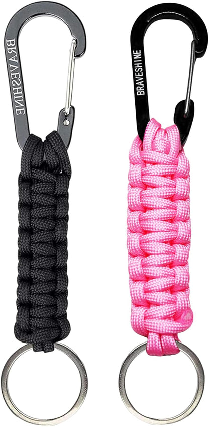 Paracord Keychain Hook Carabiner Clip | D Ring Lanyard Hanger