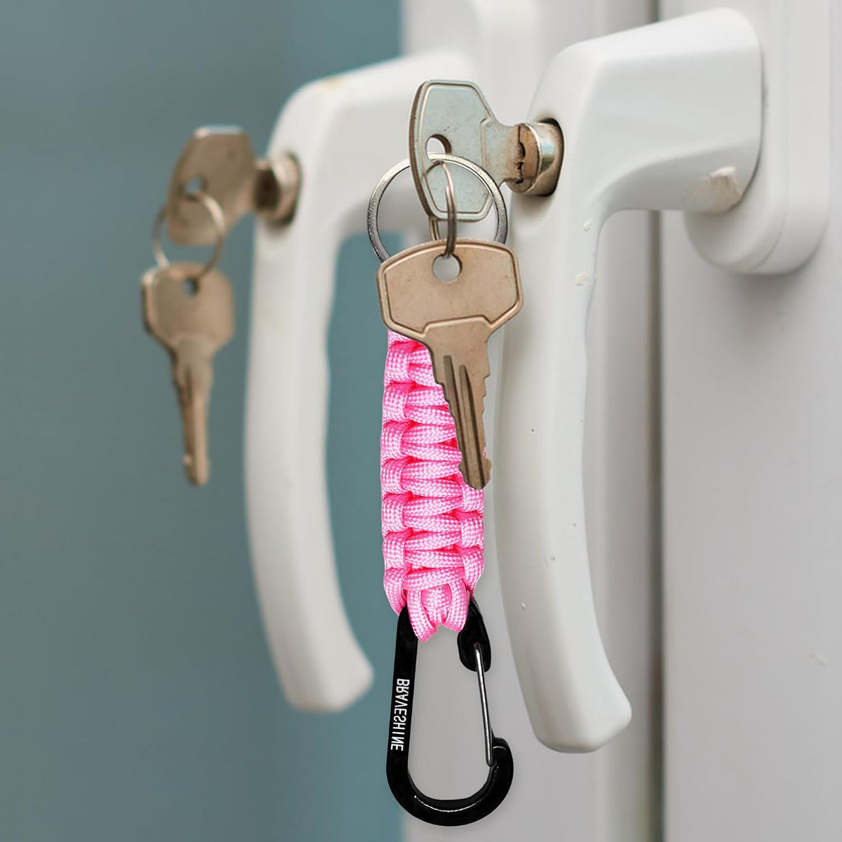 Paracord Keychain Hook Carabiner Clip | D Ring Lanyard Hanger