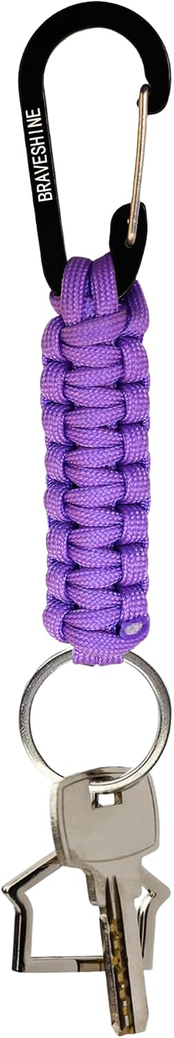 Paracord Keychain Hook Carabiner Clip | D Ring Lanyard Hanger