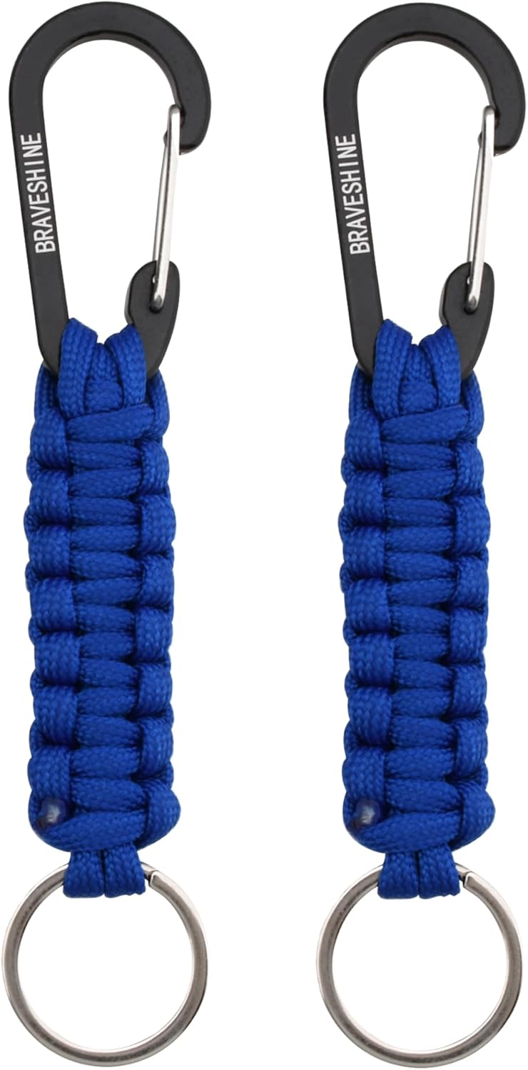 Paracord Keychain Hook Carabiner Clip | D Ring Lanyard Hanger