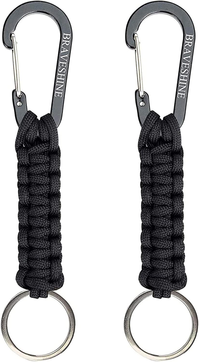 Paracord Keychain Hook Carabiner Clip | D Ring Lanyard Hanger