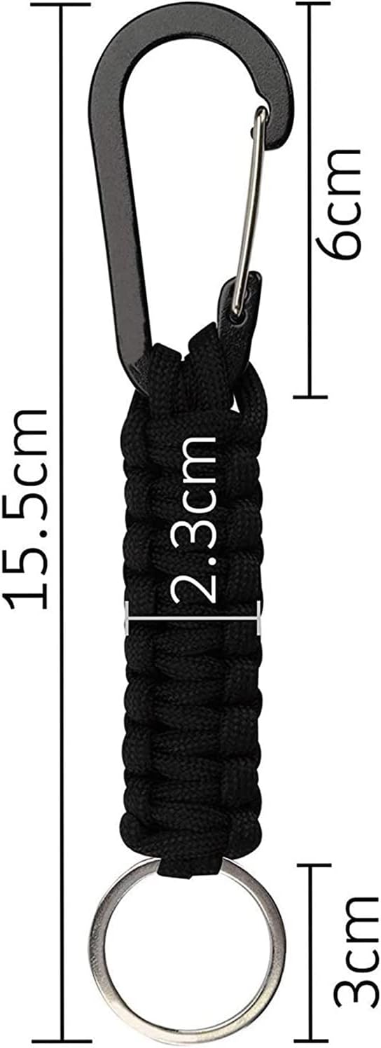 Paracord Keychain Hook Carabiner Clip | D Ring Lanyard Hanger