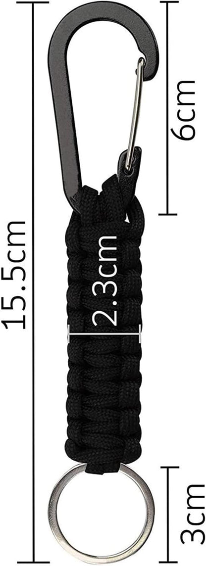 Paracord Keychain Hook Carabiner Clip | D Ring Lanyard Hanger