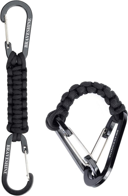 Paracord Keychain Hook Carabiner Clip | D Ring Lanyard Hanger