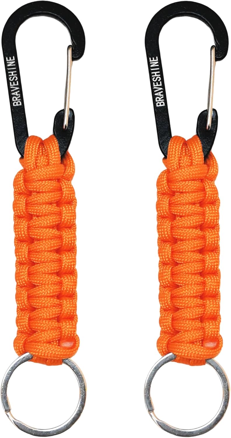 Paracord Keychain Hook Carabiner Clip | D Ring Lanyard Hanger
