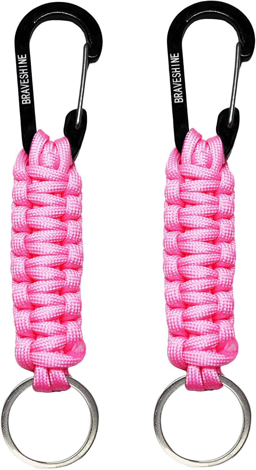 Paracord Keychain Hook Carabiner Clip | D Ring Lanyard Hanger