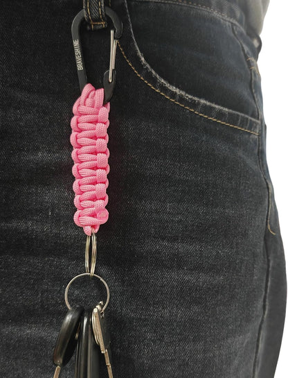 Paracord Keychain Hook Carabiner Clip | D Ring Lanyard Hanger