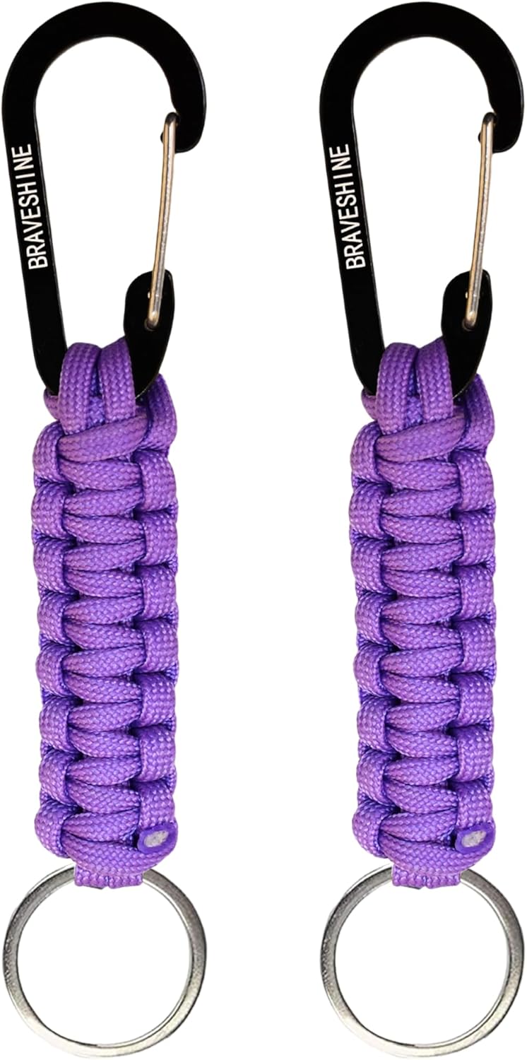 Paracord Keychain Hook Carabiner Clip | D Ring Lanyard Hanger